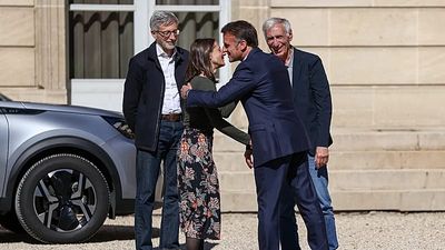 Macron greets French pair back in Paris after 'terrible' three-year ordeal in Iran