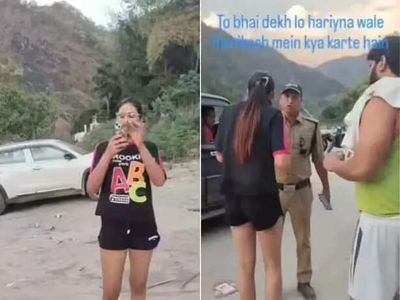 Viral Video Shows Woman Arguing With Police After Drinking Near Ganga