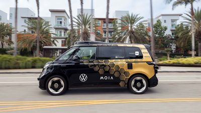 The Volkswagen ID. Buzz Robotaxi Is Hitting LA Streets
