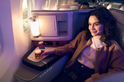 US airline unveils its first-ever lie-flat business-class cabin