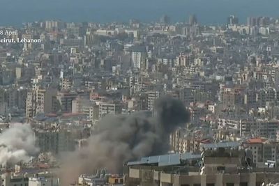 Livestream captures moment Israel hits Lebanon with massive wave of airstrikes