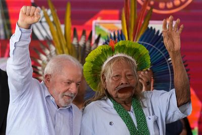 Brazil's Indigenous leader Raoni backs Lula despite protesting against railway in the Amazon