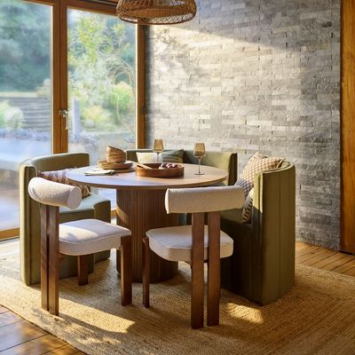 I've been seeing this space-saving dining table everywhere lately – it's perfect for adding seating to a small kitchen