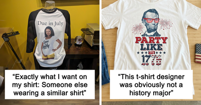 61 Hilariously Bad T-Shirt Designs That Clearly Needed One More Brain Cell