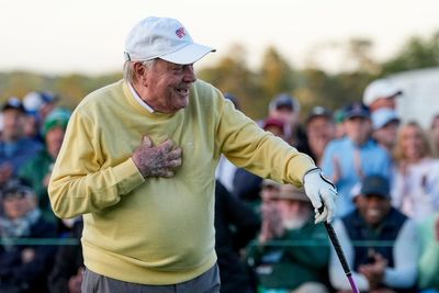 A wild hook and a big leg kick as Jack Nicklaus, Gary Player and Tom Watson open the Masters