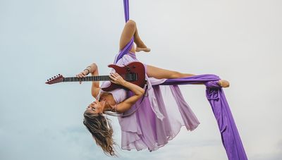 Joe Satriani called her version of Always With Me, Always With You “the most impressive” he's ever seen. Meet Andrea Krakovská, the “aerial guitarist” combining fretboard acrobatics with real acrobatics