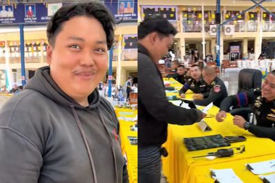 Bubble tea binge helps Thai man dodge draft