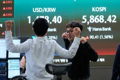 Asian stocks mostly higher and oil gains ahead of planned U.S.-Iran peace talks