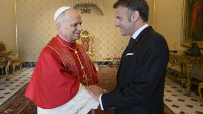 Middle East top of agenda as Macron meets Pope Leo XIV at Vatican