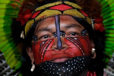 Photos of Brazilian Indigenous people as they unite to demand land rights