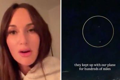 Grammy Award-winning musician posts video of ‘UFOs’ tracking her jet