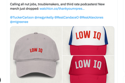 Tucker Carlson begins selling merchandise referencing Trump’s whining about MAGA stars going against Iran war