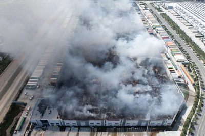 Worker who allegedly set fire to California warehouse compares self to Luigi Mangione