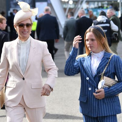 Zara Tindall's 12-Year-Old Daughter Follows in Her Mom's Footsteps—And Princess Kate's—in a Race Day Trouser Suit and Royally-Approved Bag