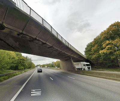 Two teens die after car plunges from bridge and crashes into minibus on M1