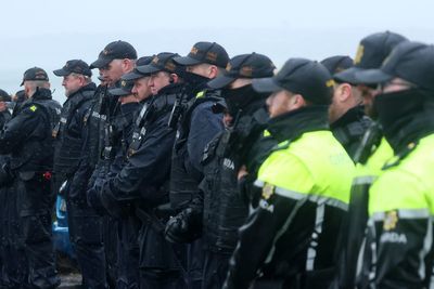 Defence Forces respond to protest outside Irish oil refinery