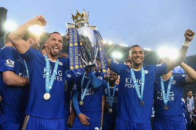‘We were on a plane to LA and David Beckham was coincidentally there, so we got the trophy out and took some pictures with him!’ Leicester City legend on memorable celebrations following famous 2016 title win