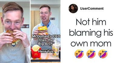 “How Old Are We?”: McDonald’s CEO Blames His Mom For His Viral Big Arch Burger Reaction