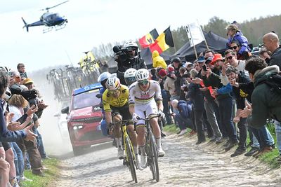 Tadej Pogačar says it was 'mission impossible' to drop Wout van Aert on the cobbles after another second place at Paris-Roubaix
