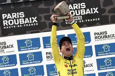 'It's been my goal to win this race and point to the sky' – Wout van Aert dedicates Paris-Roubaix victory to late teammate as past misfortune gave him 'knowledge to pull it off'