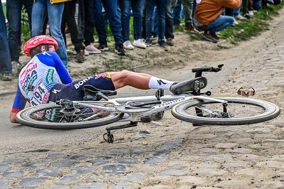 Blurred vision, flat tyres, and a collision with a spectator – Laurence Pithie sees dream scenario turn to nightmare at Paris-Roubaix