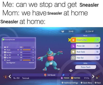 'Pokémon Champions' Fan Makes Funny Sneasler Meme Featuring Toxicroak