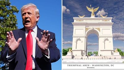 ‘Sickening’: Donald Trump plans for ‘Arc de Trump’ blasted online
