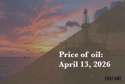 Current price of oil as of April 13, 2026
