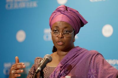 Nigerian ex-oil minister denies taking bribes for government contracts, during a trial in London