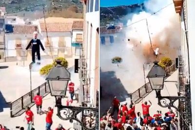 Spain accused of anti-Semitism after Netanyahu effigy blown up
