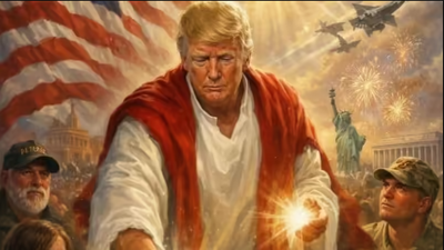 Trump deletes post of AI image depicting him as Jesus Christ-like figure