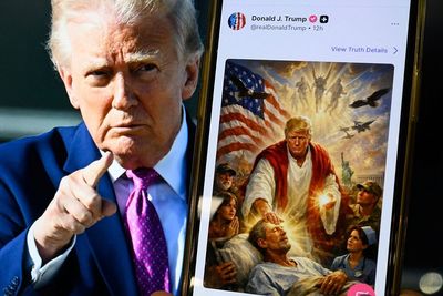 Trump claims Jesus-like meme was him as a doctor amid MAGA pushback