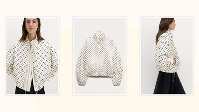 The M&S polka dot bomber has already sold out once - at £55, it's the spring jacket you don't want to miss