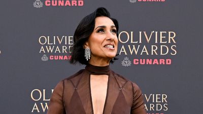 Forget your little black dress, Anita Rani's Olivier Awards outfit makes a case for chocolate brown evening wear this spring