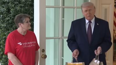 Donald Trump Meets 'DoorDash Grandma,' POTUS Hands $100 Gratuity Highlighting The 'No Tax On Tips' Policy