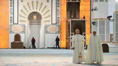 Pope visits Algeria, with calls for a 'dynamic, free' civil society