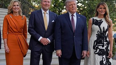 Trump hosts Dutch royals at the White House for dinner and overnight stay