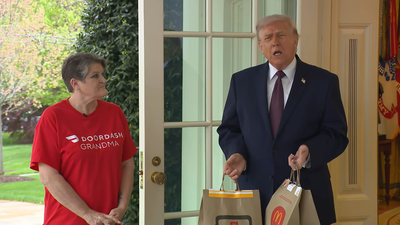 Trump’s White House DoorDash grandma accused of being “staged”