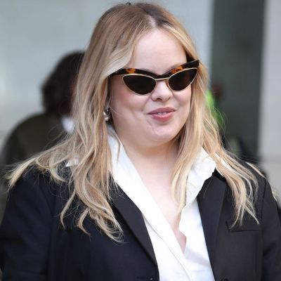 Nicola Coughlan's Take on the Spring 2026 White Denim Trend Is Your New Favorite Work Outfit