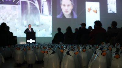 Inflatable penguins and Trump tweets: Triennial is back
