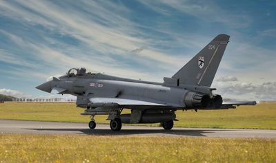 Royal Air Force Scramble Typhoon Fighter Jets Amid Fears of Russian Bomber's Possible Incursion into British Airspace