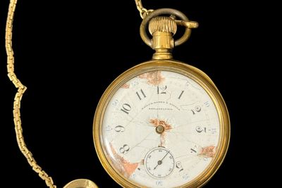 Gold watch frozen in time from Titanic sinking up for auction