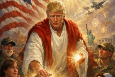 The truth about the satanic goat creature in Trump’s AI Jesus image