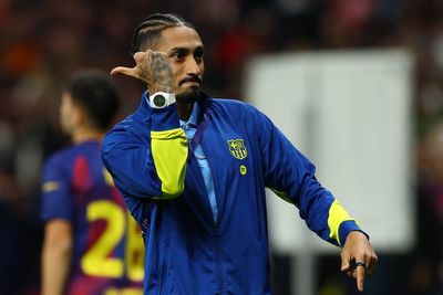 Barcelona star Raphinha apologises for controversial gesture towards Atletico Madrid fans