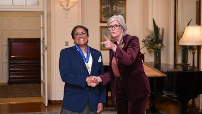 'Inspiration': Freeman receives top civilian honour