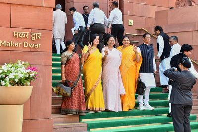 Modi pushing to get more women into India's Parliament. That could have other consequences