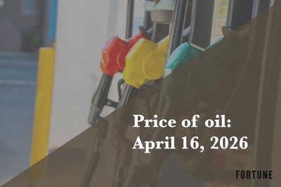 Current price of oil as of April 16, 2026