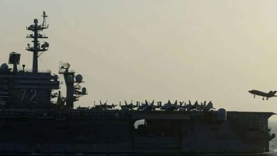 'No ship is going past our Navy': Trump as USS Abraham Lincoln leads US blockade operations in Arabian Sea