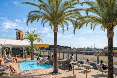 Pool position: bringing Glastonbury glam to Silverstone