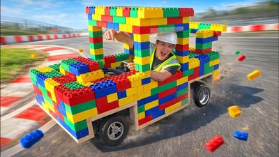 BUM Just Made a Working LEGO Go-Kart or Maybe This Qualifies as a LEGO Car